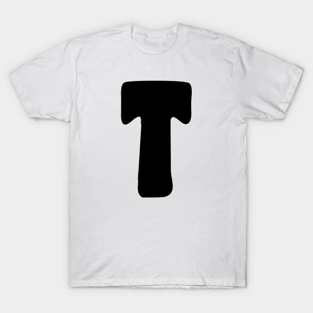 Letter T T-Shirt by Xtian Dela ✅